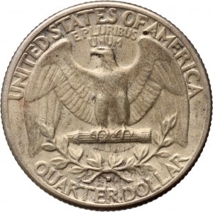 United States of America, 1/4 Dollar 1932 D, Denver, Washington Silver Quarter, rare date