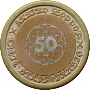 Free City of Gdansk, token, 50 guilders, KASINO ZOPPOT - Casino Sopot