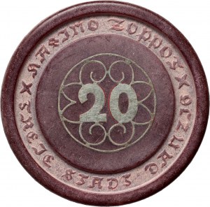 Free City of Gdansk, Casino Sopot, 20 guilders, pre-1932