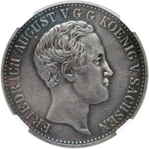 Germania, Sassonia, Federico Augusto II, tallero 1838 G