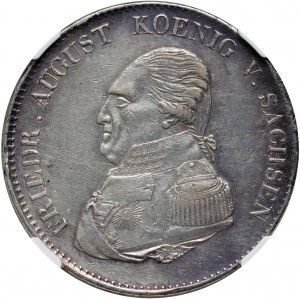 Německo, Sasko, Fridrich August I., tolar 1823 IGS, Drážďany