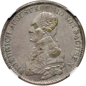 Allemagne, Saxe, Frédéric Auguste Ier, thaler 1821 IGS, Dresde