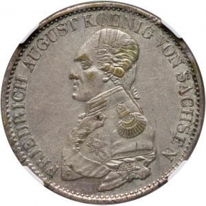 Allemagne, Saxe, Frédéric Auguste Ier, thaler 1821 IGS, Dresde