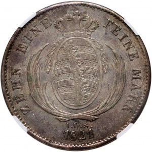 Allemagne, Saxe, Frédéric Auguste Ier, thaler 1821 IGS, Dresde