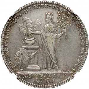 Německo, Norimberk, tolar 1763, s titulaturou Františka I.