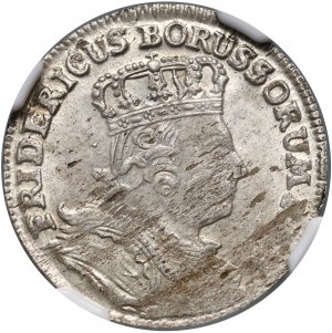 Niemcy, Prusy, Fryderyk II, 6 groszy (szóstak) 1757 C, Cleve
