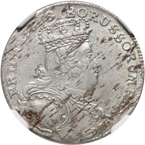 Slesia sotto la dominazione prussiana, Federico II, sei pence 1757 B, Wrocław