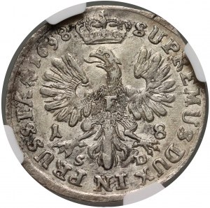 Nemecko, Brandenbursko-Prusko, Fridrich III, ort 1698 SD, Königsberg