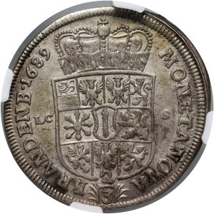 Německo, Braniborsko-Prusko, 2/3 tolaru 1689 LCS, Berlín