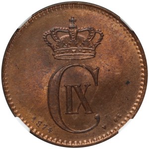 Danemark, Krystian IX, 2 ore 1874 ♥ CS, Copenhague