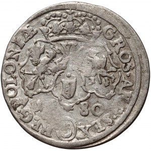 Jean III Sobieski, six pence 1680 TLB, Bydgoszcz