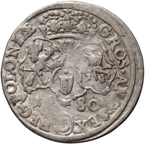 Jan III Sobieski, šestipence 1680 TLB, Bydgoszcz