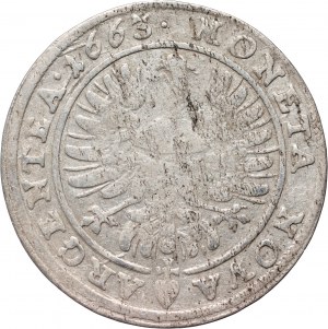 Silesia, Duchy of Legnicko-Brzesko-Wołowskie, Jerzy III Brzeski, 15 krajcars 1663, Brzeg