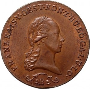 Austria, Francesco I, 3 krajcars 1812 B, Kremnica