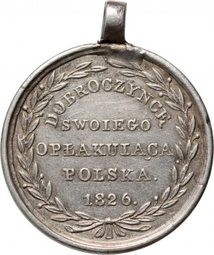 Royaume de Pologne, médaille de 1826, Bienfaiteur de son deuil Pologne