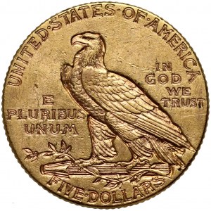 USA, 5 Dollars 1909, Philadelphia, Indian head