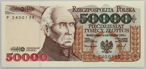 III RP, 50000 złotych 16.11.1993, seria P