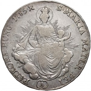 Hongrie, Joseph II, 1/2 thaler 1785 A, Vienne