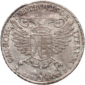 Allemagne, Saxe, Frédéric Auguste III, 1/3 thaler 1792 IEC, Dresde