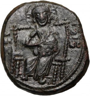 Bisanzio, Costantino IX 1042-1055, follis, Costantinopoli