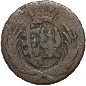 Ducato di Varsavia, Federico Augusto I, 3 penny 1814 IB, Varsavia - Aquila diversa, numero 3 più grande, data compressa