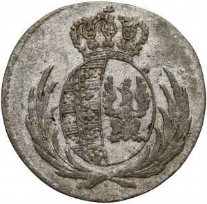 Varšavské kniežatstvo, Fridrich August I., 5 groszy 1811 IS, Varšava - koruna nad štítom a orlica iného tvaru
