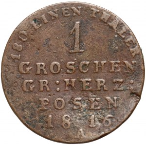 Großherzogtum Posen, Pfennig 1816 A, Berlin - Doppelpunkt nach GR und HERZ