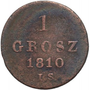 Varšavské knížectví, Fridrich August I., 1 groš 1810 IS, Varšava