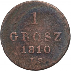 Herzogtum Warschau, Friedrich August I., 1 Groschen 1810 IS, Warschau