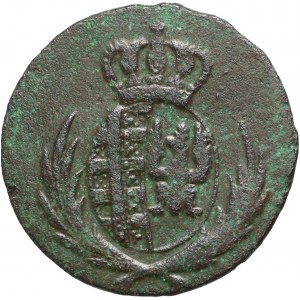 Varšavské knížectví, Fridrich August I., 1 penny 1812 IB, Varšava - úzké datum