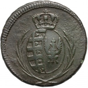 Ducato di Varsavia, Federico Augusto I, 3 penny 1810 IS, Varsavia - iscrizioni ampiamente distanziate