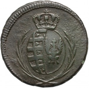 Ducato di Varsavia, Federico Augusto I, 3 penny 1810 IS, Varsavia - iscrizioni ampiamente distanziate