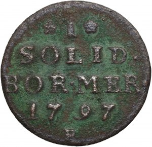 Prussia meridionale, Federico Guglielmo II, 1797 B gallone, Wrocław - monogramma più grande e data più stretta