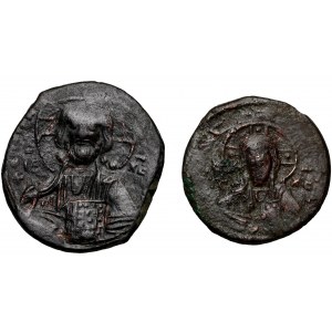 Byzanc, sada 2 follisů, Basil II, Nicephor III, 10.-11. stol.