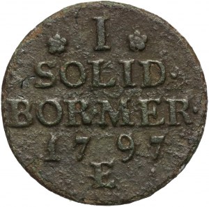 South Prussia, Frederick William II, 1797 E shellac, Königsberg