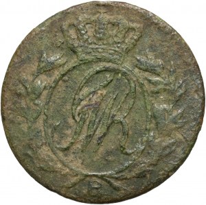 Prusse du Sud, Frédéric-Guillaume II, 1/2 penny 1796 B, Wrocław - en troisième ligne BORUS