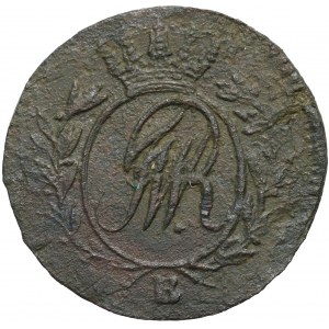 Prussia meridionale, Federico Guglielmo II, 1/2 centesimo 1796 B, Wrocław - nella terza riga BORUSS