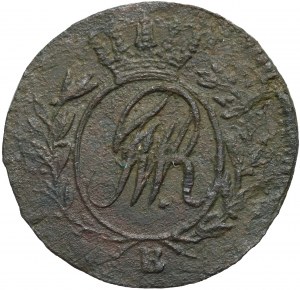 Südpreußen, Friedrich Wilhelm II., 1/2 Pfennig 1796 B, Wrocław - in der dritten Zeile BORUSS