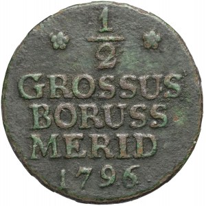 Südpreußen, Friedrich Wilhelm II., 1/2 Pfennig 1796 E, Königsberg