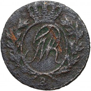 Prussia del Sud, Federico Guglielmo II, 1/2 penny 1797 B, Wrocław