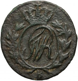 Jižní Prusko, Friedrich Wilhelm II, 1/2 haléře 1797 B, Vratislav - velký monogram, odlišné uspořádání figur v dataci