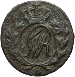 Prusy Południowe, Fryderyk Wilhelm II, 1/2 grosza 1797 B, Wrocław - duży monogram, inny układ cyfr w dacie