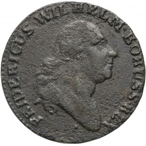 Jižní Prusko, Fridrich Vilém II., 1/2 haléře 1797 E, Königsberg - číslo 7 v datu poblíž koruny
