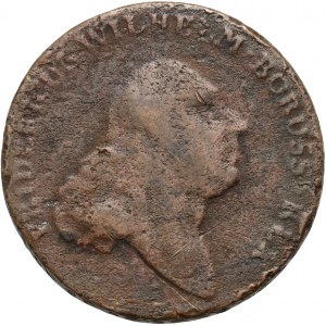 South Prussia, Frederick William II, trojak 1796 E, Königsberg