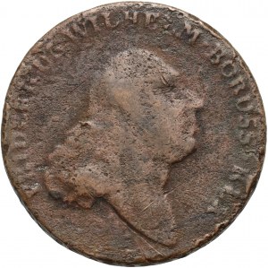 Jižní Prusko, Fridrich Vilém II, trojak 1796 E, Königsberg