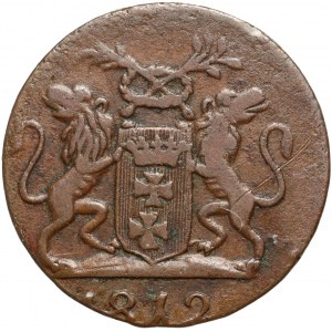 Ville libre de Dantzig, penny 1812 M, Dantzig