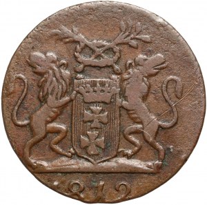 Svobodné město Gdaňsk, penny 1812 M, Gdaňsk