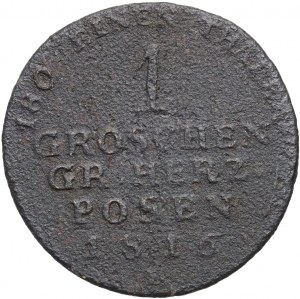 Grand-Duché de Posen, centime 1816 A, Berlin - point après GR et HERZ