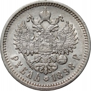 Russia, Nicholas II, Rouble 1898 (АГ), Petersburg