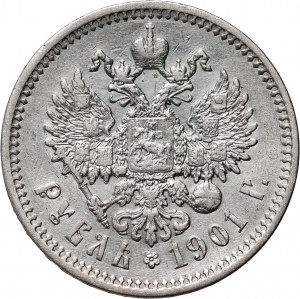 Russia, Nicola II, rublo 1901 (ФЗ), San Pietroburgo